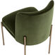 Richie Antique Brass / Forest Green Dining Chair